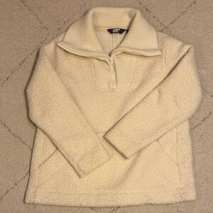 Lands' End Women's Cozy Cream Turtleneck Sweater